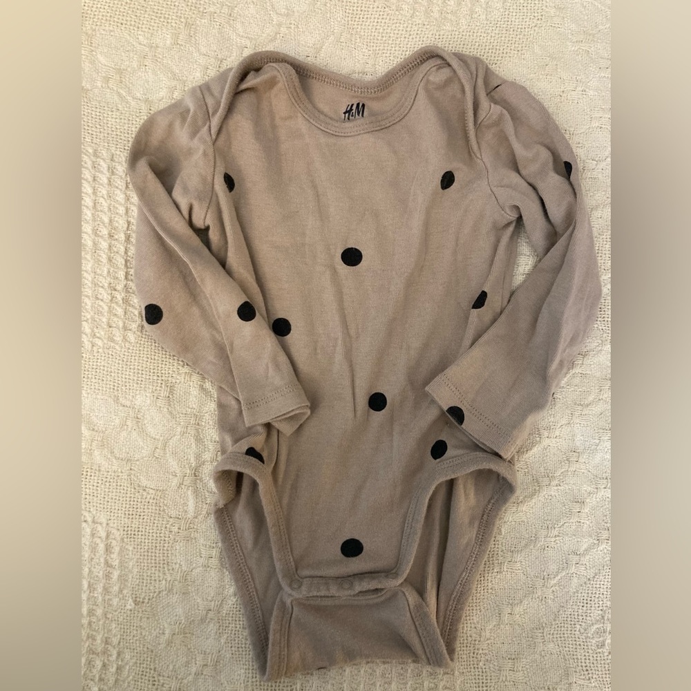 12m H&M long-sleeve onesie